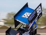 Shawn qualifying in Stockton with the World of Outlaws